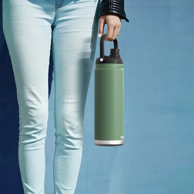 ASOBU Canyon Stainless Steel Vacuum Insulated Water Bottle, 50 oz., Green (ADNATMF7G)
