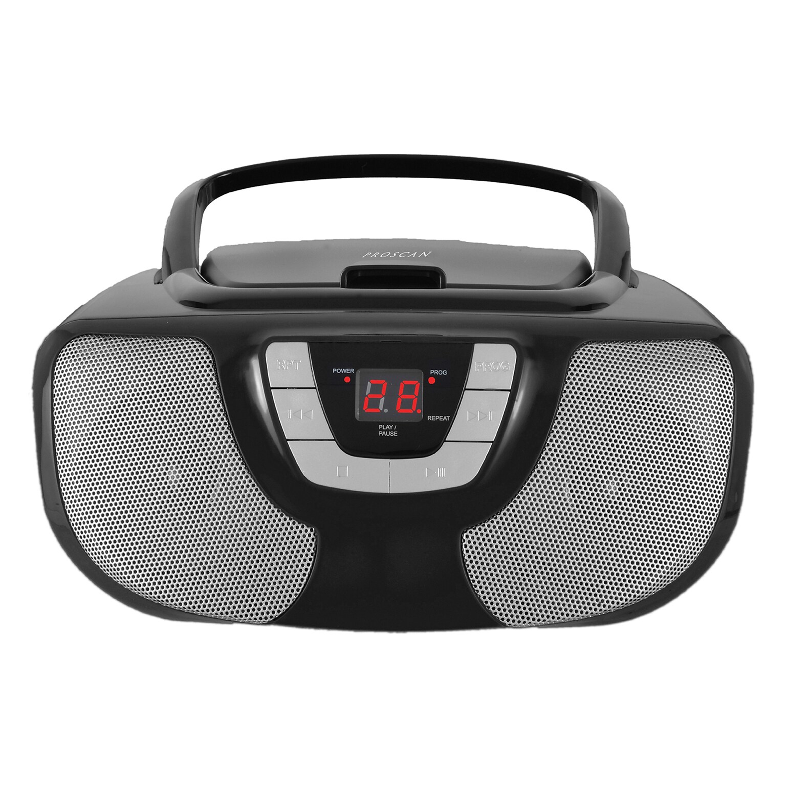 Proscan CD/Radio Boom Box, Black (PRCD1025)