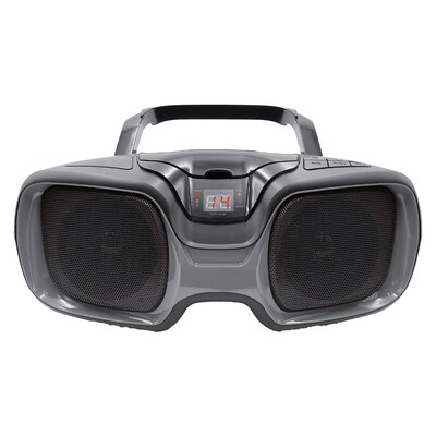 Proscan Wireless Bluetooth CD/Radio Boom Box, Black & Titanium (PRCD1037BT)