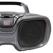 Proscan Wireless Bluetooth CD/Radio Boom Box, Black & Titanium (PRCD1037BT)