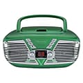 Proscan Retro-Style CD/Radio Boom Box, Green (PRCD211)
