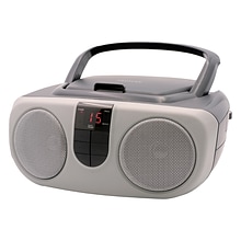 Proscan CD/Radio Boom Box, Silver (PRCD243M)