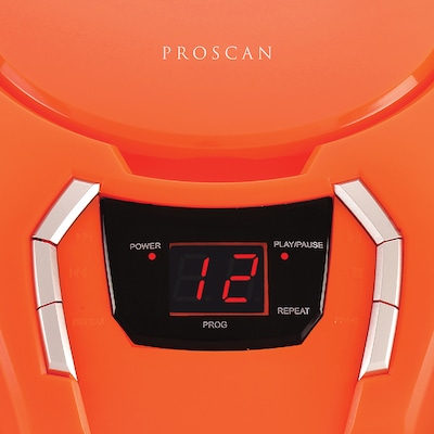 Proscan CD/Radio Boom Box, Orange (PRCD261)