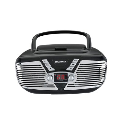 Proscan Retro-Style CD/Radio Boom Box, Black (PRCD211)
