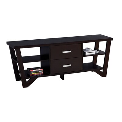 Monarch Specialties 60 Long TV Stand, Cappuccino (I 2760)