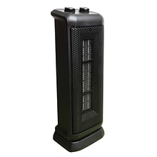 Comfort Glow 1,500-Watt-Max 5,120 BTU Portable Oscillating Ceramic Fan Tower Heater with Thermostat,