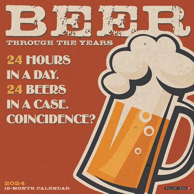 2024 Willow Creek Beer - Through the Years 12 x 12 Monthly Wall Calendar, Multicolor (32381)