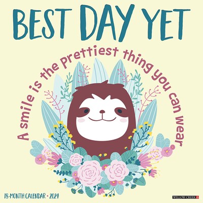 2024 Willow Creek Best Day Yet 12 x 12 Monthly Wall Calendar, Multicolor (32411)