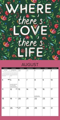 2024 Willow Creek Live, Laugh, Love Art 12" x 12" Monthly Wall Calendar, Multicolor (34309)
