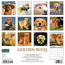 2024 Willow Creek Golden Rules 12 x 12 Monthly Wall Calendar, Multicolor (33708)