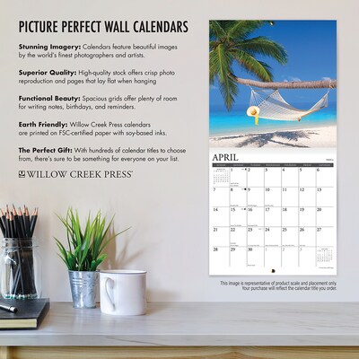 2024 Willow Creek Gemstones 12" x 12" Monthly Wall Calendar, Multicolor (33593)