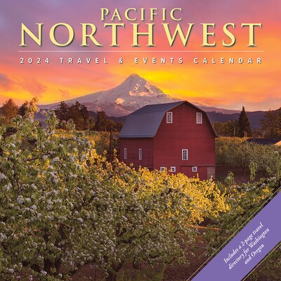 2024 Willow Creek Pacific Northwest 12 x 12 Monthly Wall Calendar, Multicolor (34781)