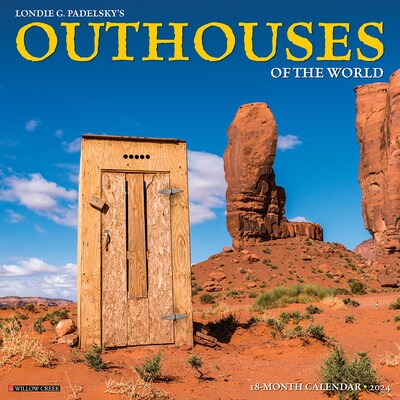 2024 Willow Creek Outhouses 12 x 12 Monthly Wall Calendar, Multicolor (34767)