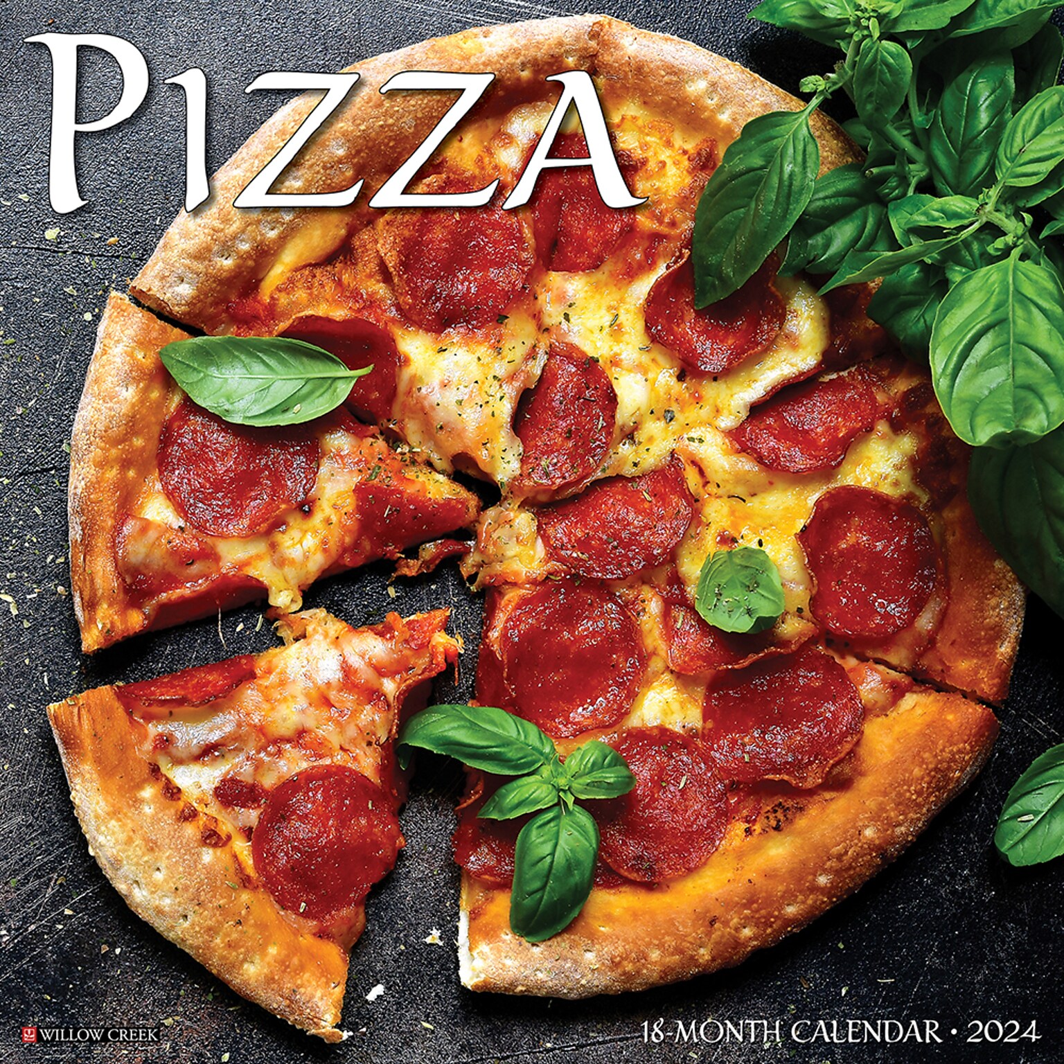 2024 Willow Creek Pizza 12 x 12 Monthly Wall Calendar, Multicolor (34927)