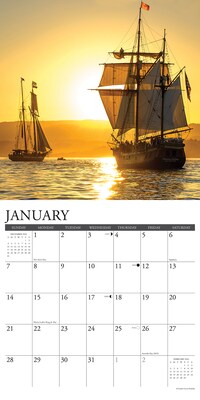 2024 Willow Creek Tall Ships 12" x 12" Monthly Wall Calendar, Multicolor (35566)