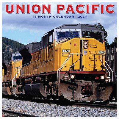 2024 Willow Creek Union Pacific 12 x 12 Monthly Wall Calendar, Multicolor (35733)