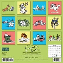 2024 Willow Creek Simons Cat 12 x 12 Monthly Wall Calendar, Multicolor (35405)