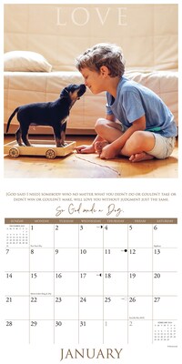 2024 Willow Creek So God Made a Dog 12" x 12" Monthly Wall Calendar, Multicolor (35450)