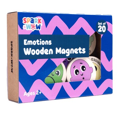 Spark & Wow Emotions Wooden Magnets