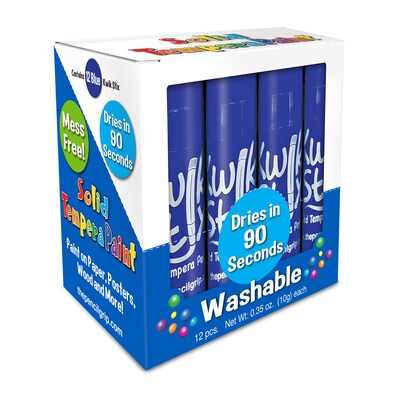 The Pencil Grip Kwik Stix Paint Marker, Blue, 12 Per Box, 12 Boxes