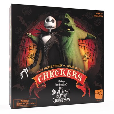 USAopoly Checkers: Disney Tim Burton The Nightmare Before Christmas