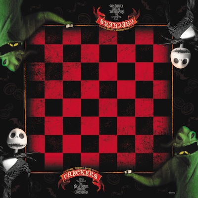 USAopoly Checkers: Disney Tim Burton The Nightmare Before Christmas