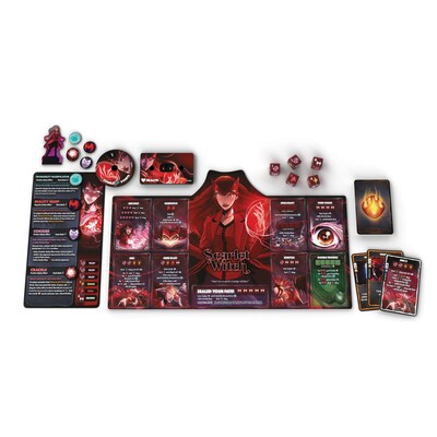 USAopoly Marvel Dice Throne 4-Hero Box (Scarlet Witch, Thor, Loki, Spider-Man)