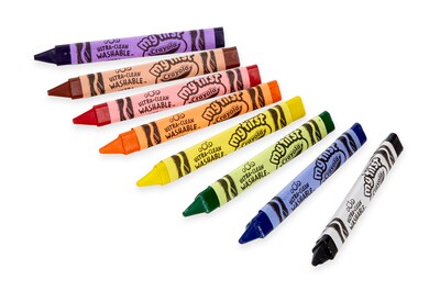 My First Crayola Washable Tripod Grip Crayons, 8/Pack (81-1460)