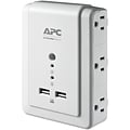 APC 6-Outlet SurgeArrest Surge Protector Wall Tap with 2 USB Ports (APNP6WU2)