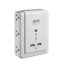 APC 6-Outlet SurgeArrest Surge Protector Wall Tap with 2 USB Ports (APNP6WU2)