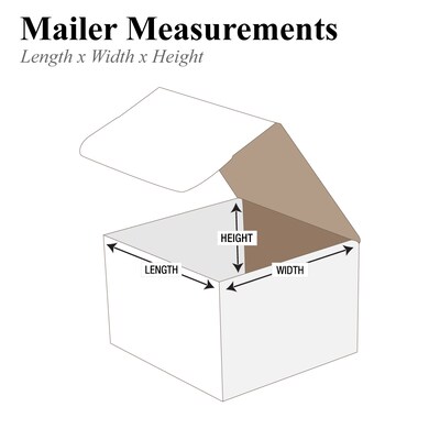 3" x 3" x 3" Corrugated Mailers, 50/Bundle (M333)