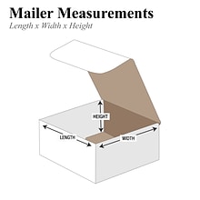 6-1/2 x 4-7/8 x 2-5/8 Corrugated Mailers, 50/Bundle (MRx 6x )