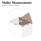 Partners Brand Corrugated Mailers, 5.5" x 3 1/2" x 3 1/2", White, 50/Bundle (BSMSOL)