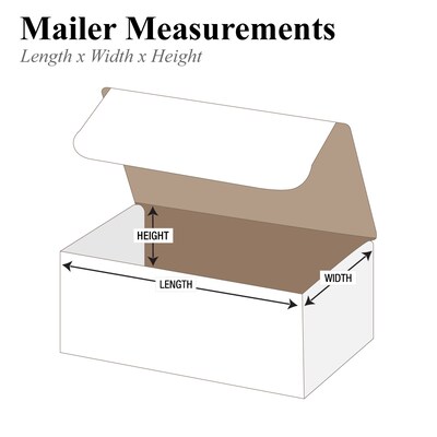 9 x 6 1/4 x 4 - Staples Literature Mailer, 50/Bundle