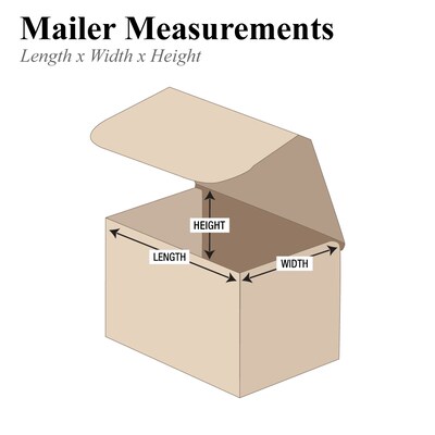 7 x 5 x 4 Corrugated Mailers, 50/Bundle (M754K)