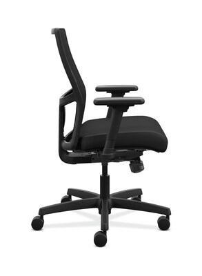 HHON Ignition ilira-Stretch Mesh/Fabric Task Chair, Height- and Width-Adjustable Arms, Black (HONI2Y1AMC10NTK)