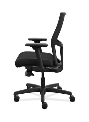 HHON Ignition ilira-Stretch Mesh/Fabric Task Chair, Height- and Width-Adjustable Arms, Black (HONI2Y1AMC10NTK)