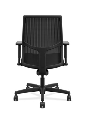 HON Ignition ilira-Stretch Mesh/Fabric Task Chair, Height- and Width-Adjustable Arms, Black (HONI2Y1AMC10NTK)