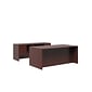 HON 10500 Series Double Pedestal Desk / Credenza, 72"W x 102"D, Mahogany Finish (HON105DC3P72N)