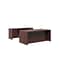 HON 10500 Series Double Pedestal Desk / Credenza, 72W x 102D, Mahogany Finish (HON105DC3P72N)