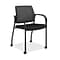 HON Ignition Mesh/Fabric Multi-Purpose Stacking Chair, 4-Leg, Fixed Arms, Black (HONIS107HIMCU10)