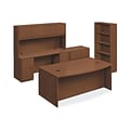 HON® Foundation Office Suite with Storage, 2 Box/3 File Drawers, 72W, Shaker Cherry Laminate (HON®LMDCHL7272F)