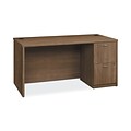 HON Foundation Series 60 Laminate Desk with 1 Ped, Pinnacle Finish