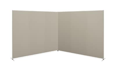 HON Verse 90-Degree Panel, 60H x 72W, Light Gray Finish, Gray Fabric (HONVERS906072)