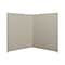 HON Verse 90-Degree Panel, 72H x 60W, Light Gray Finish, Gray Fabric (HONVERS907260)