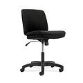 HON Contemporary Fabric Low-Back Armless Task Chair, Black (HONVL281Z1VA10T)