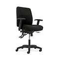 HON Fabric Task Chair with Asynchronous Control, Width/Height Adjustable Arms, Black (HONVL282A2VA10T)