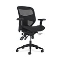 HON Prominent Fabric Task Chair with Asynchronous Control, Adjustable Arms, Black (HONVL536MST3)