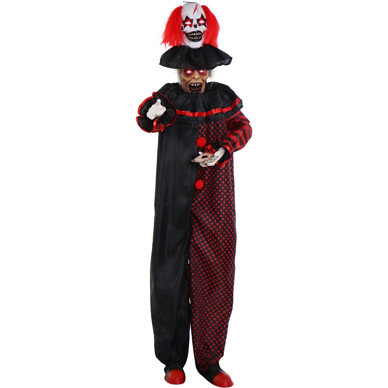 Haunted Hill Farm Animatronic Pop-Up Two-Headed Clown (HHCLOWN-32FLSA)