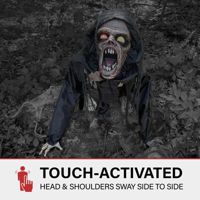 Haunted Hill Farm Animatronic Growling Zombie Dog (HHDOG-1FLSA)